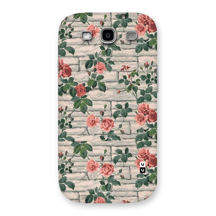 Floral Wall Design Back Case for Galaxy S3