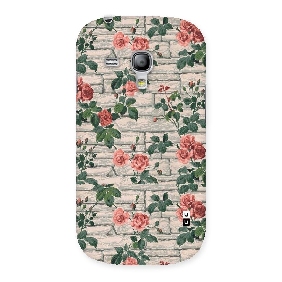 Floral Wall Design Back Case for Galaxy S3 Mini