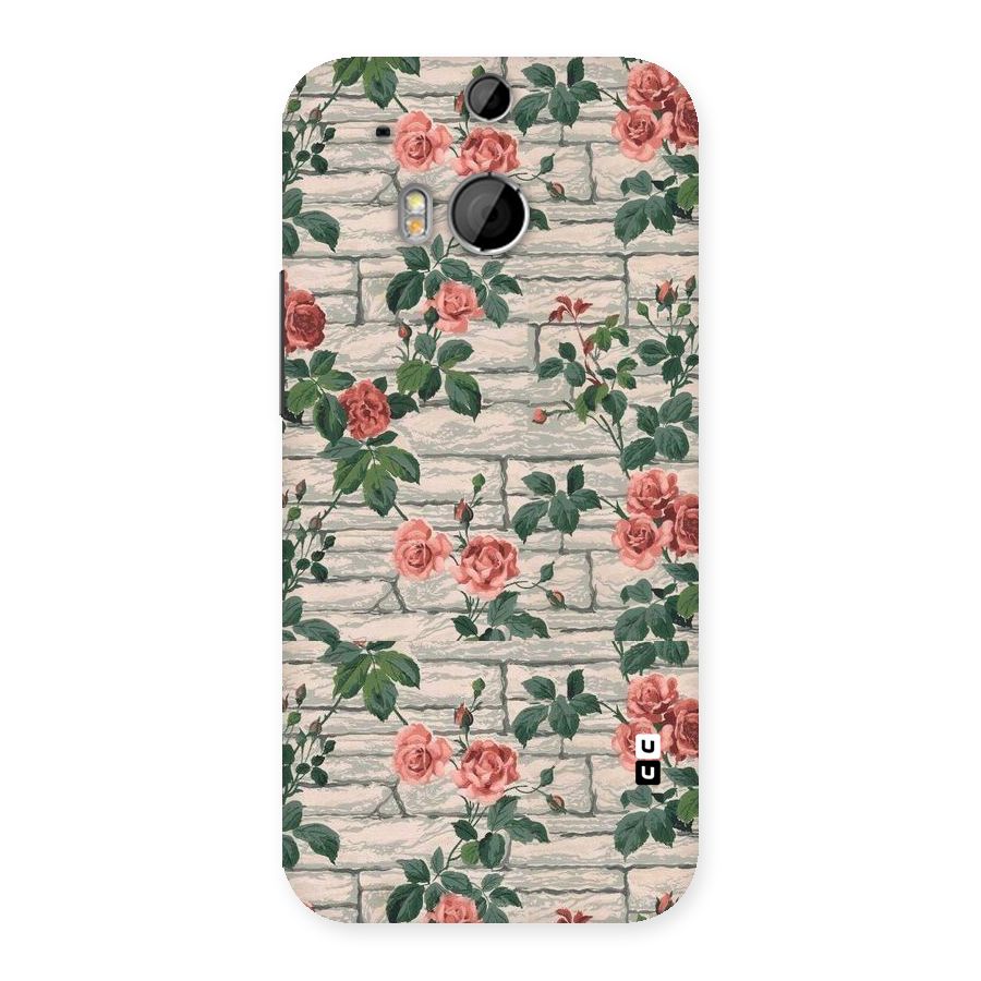 Floral Wall Design Back Case for HTC One M8