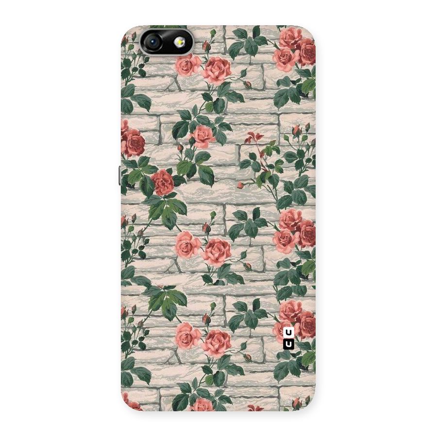 Floral Wall Design Back Case for Honor 4X