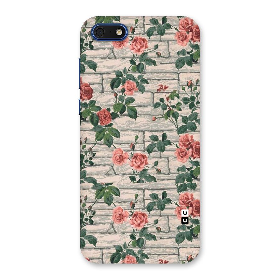 Floral Wall Design Back Case for Honor 7s