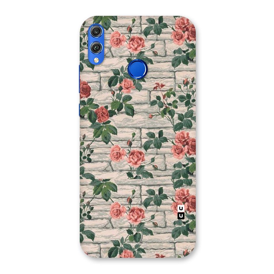 Floral Wall Design Back Case for Honor 8X