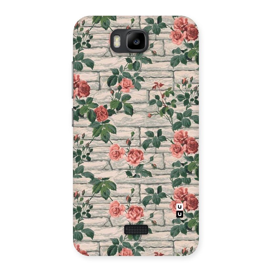 Floral Wall Design Back Case for Honor Bee