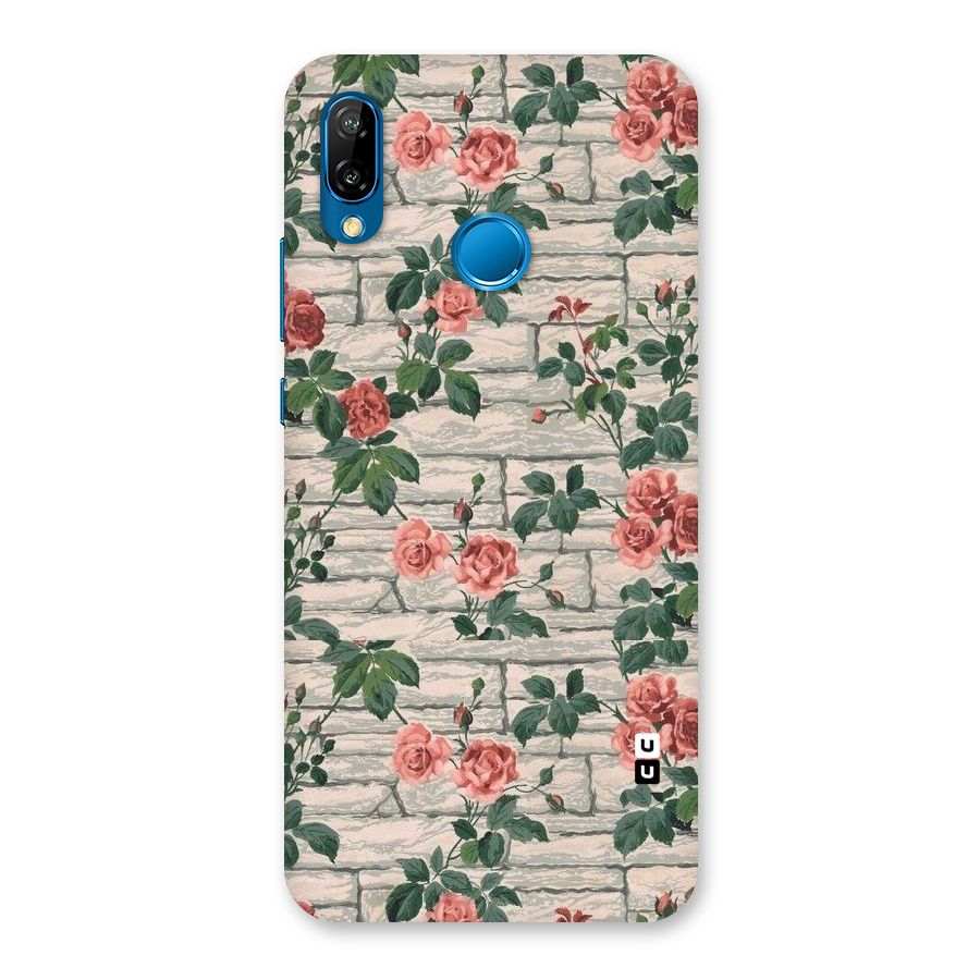 Floral Wall Design Back Case for Huawei P20 Lite