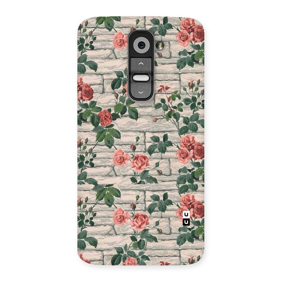 Floral Wall Design Back Case for LG G2