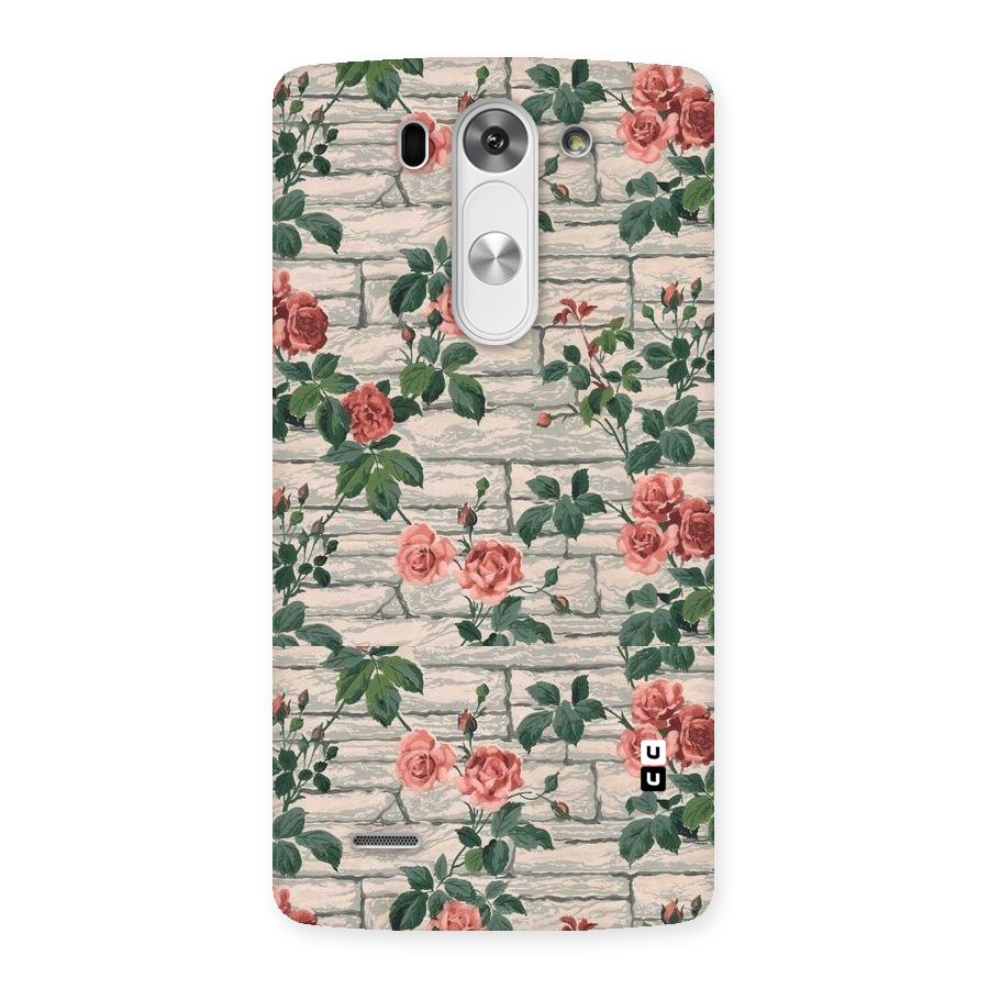 Floral Wall Design Back Case for LG G3 Beat