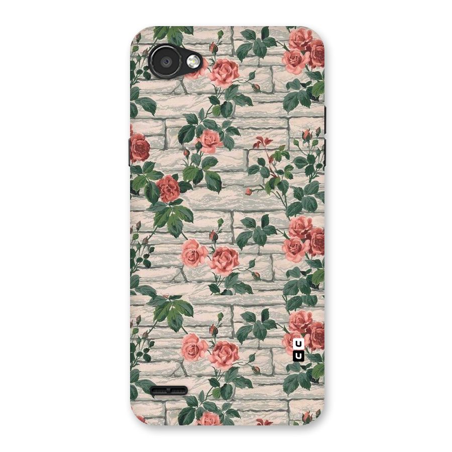Floral Wall Design Back Case for LG Q6
