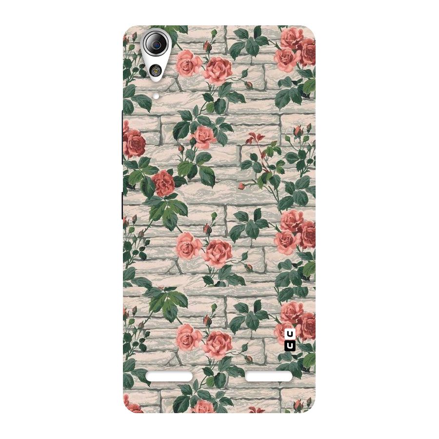 Floral Wall Design Back Case for Lenovo A6000 Plus