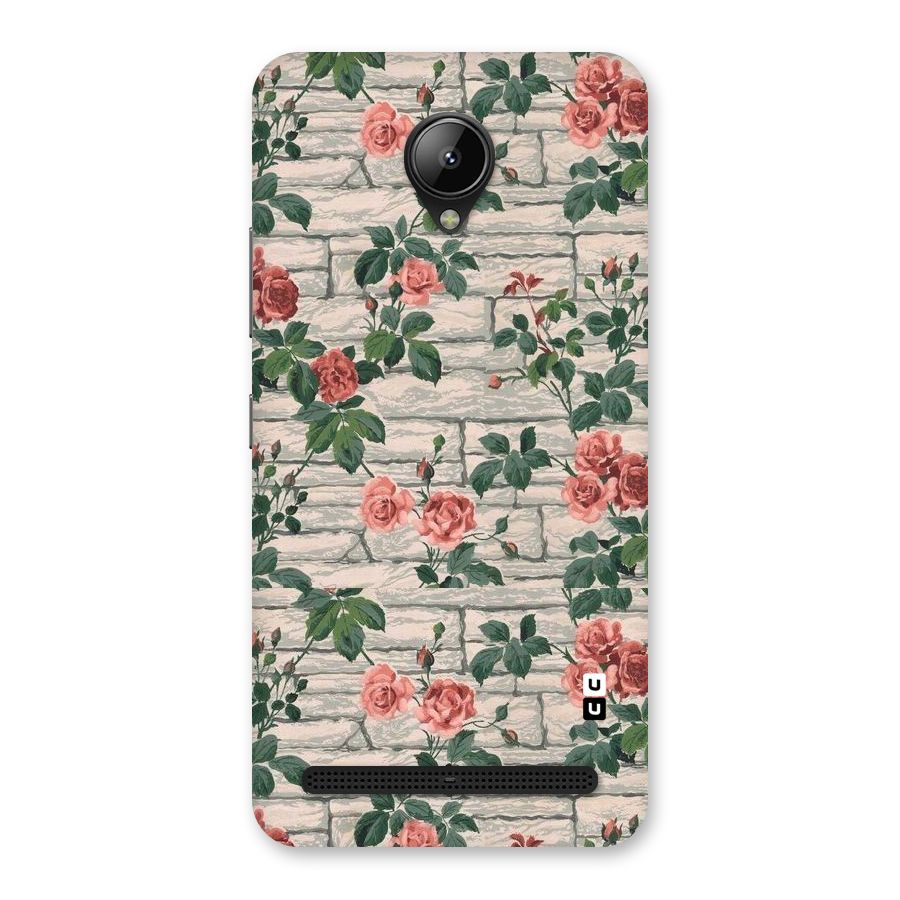 Floral Wall Design Back Case for Lenovo C2