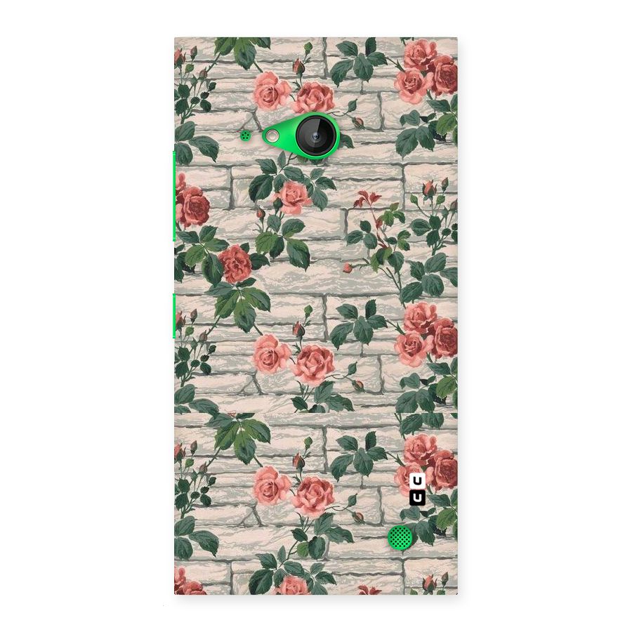 Floral Wall Design Back Case for Lumia 730