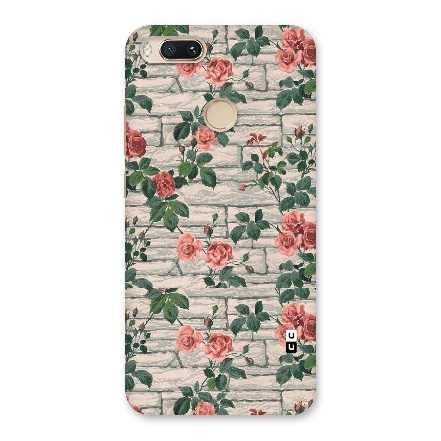 Floral Wall Design Back Case for Mi A1