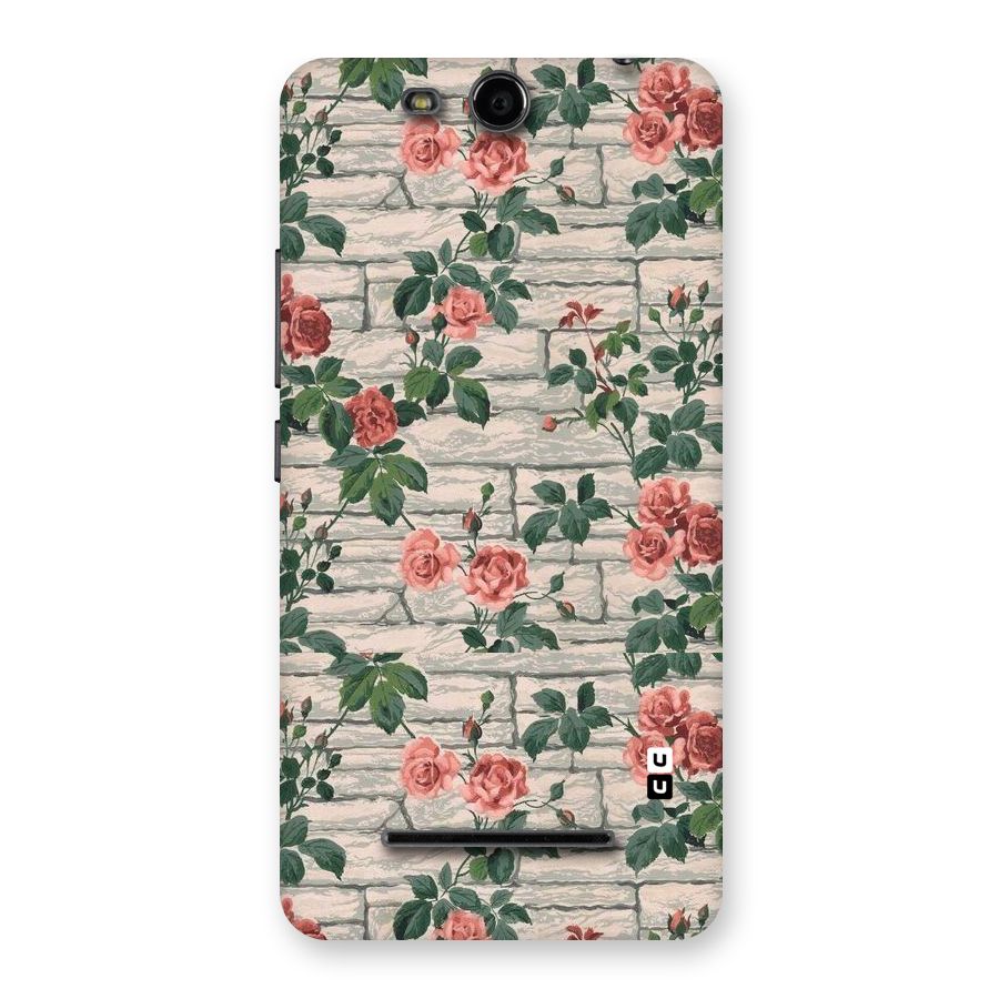 Floral Wall Design Back Case for Micromax Canvas Juice 3 Q392