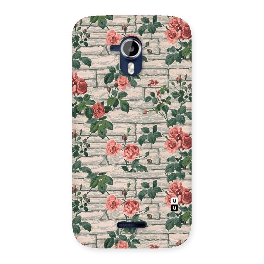 Floral Wall Design Back Case for Micromax Canvas Magnus A117