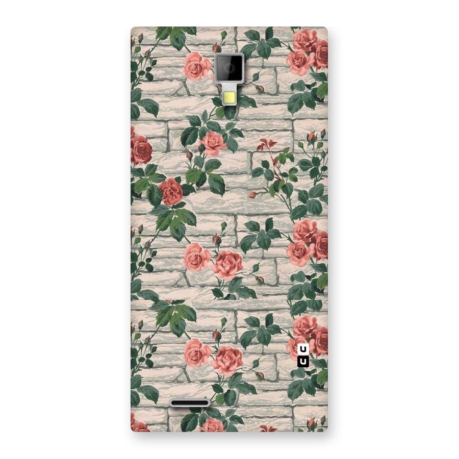 Floral Wall Design Back Case for Micromax Canvas Xpress A99