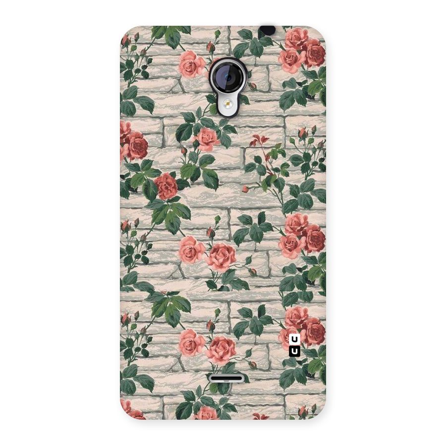 Floral Wall Design Back Case for Micromax Unite 2 A106