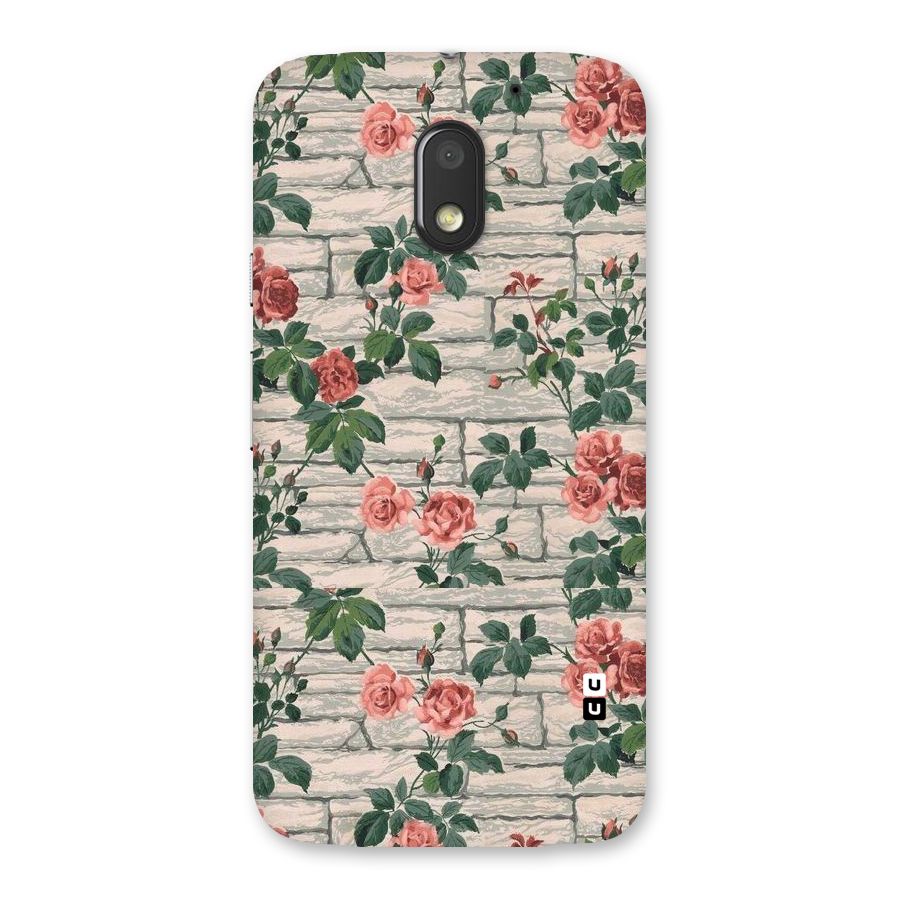 Floral Wall Design Back Case for Moto E3 Power