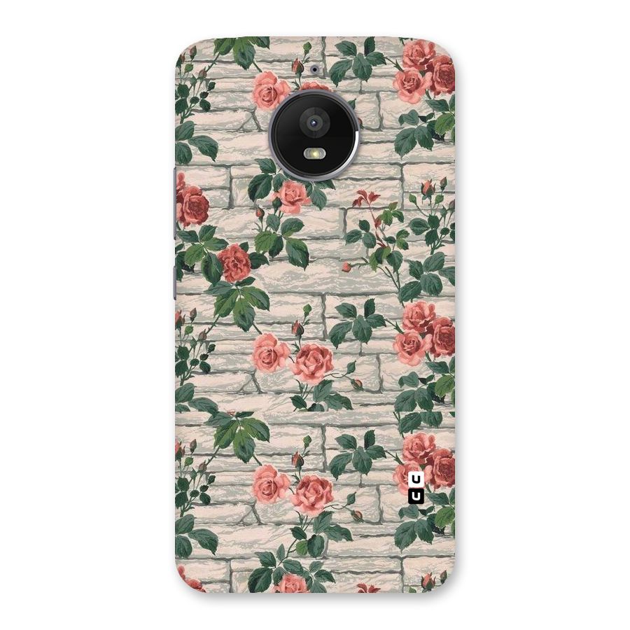 Floral Wall Design Back Case for Moto E4 Plus