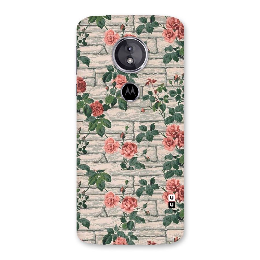 Floral Wall Design Back Case for Moto E5