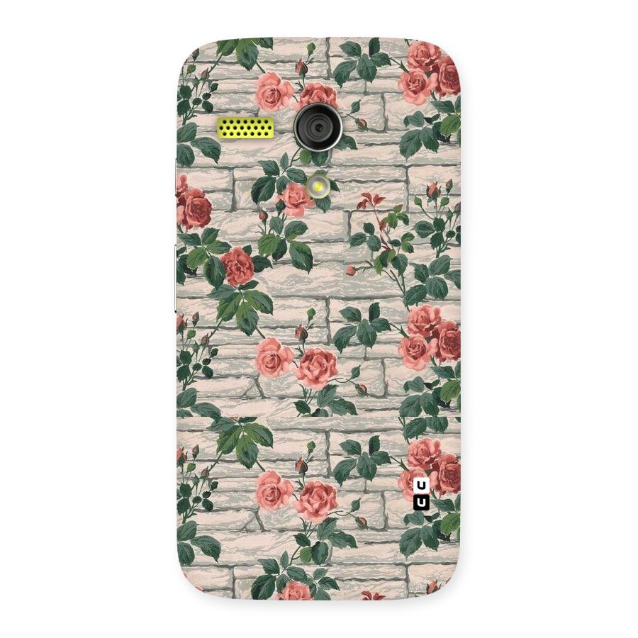 Floral Wall Design Back Case for Moto G