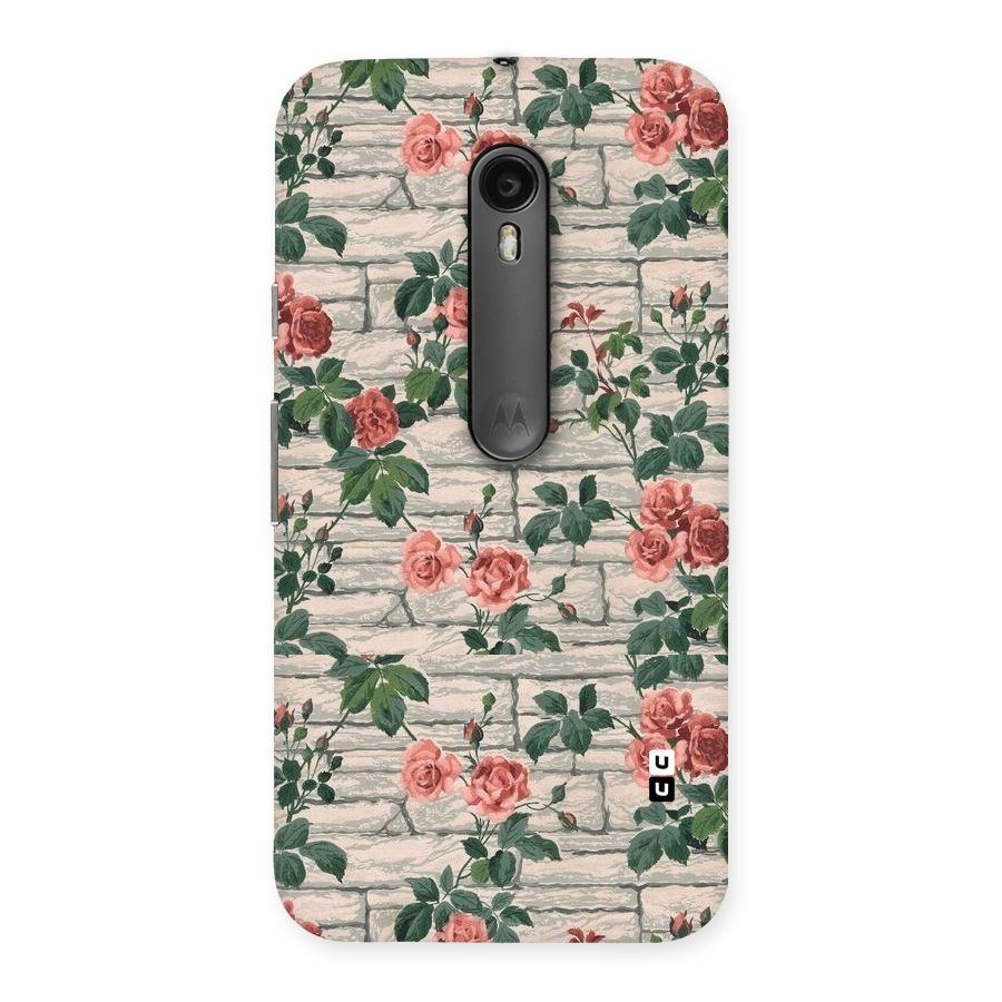 Floral Wall Design Back Case for Moto G3