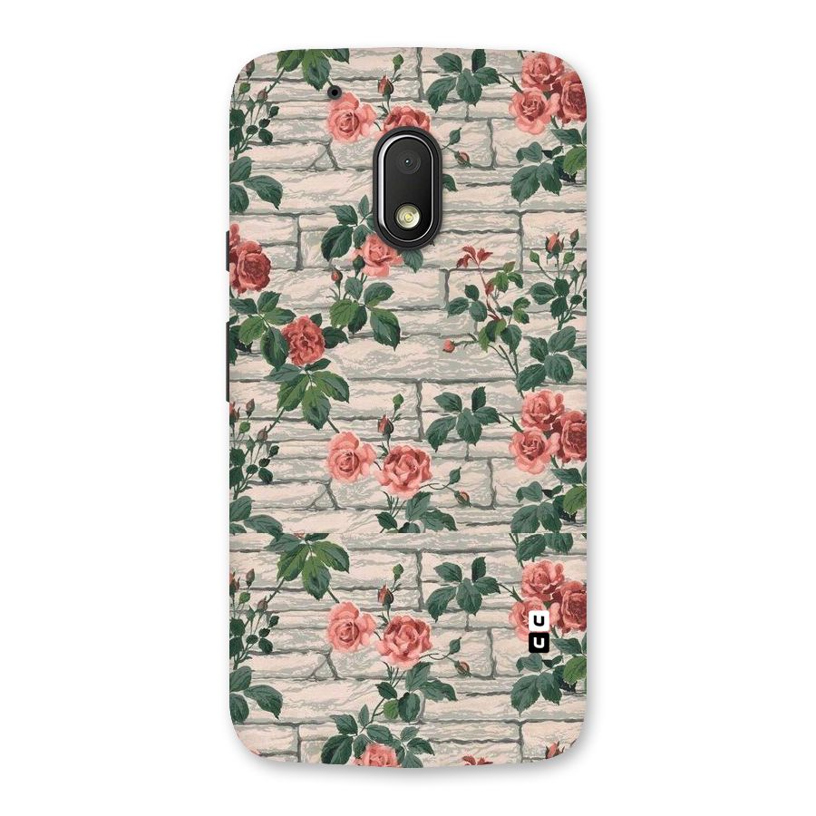 Floral Wall Design Back Case for Moto G4 Play