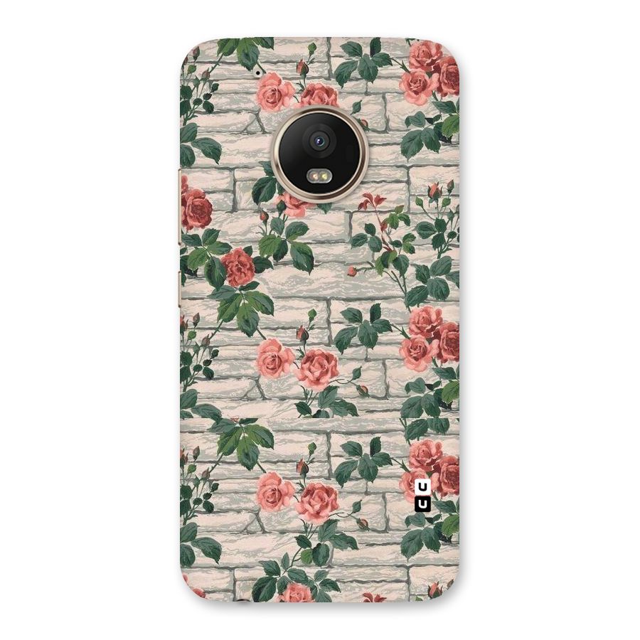 Floral Wall Design Back Case for Moto G5 Plus