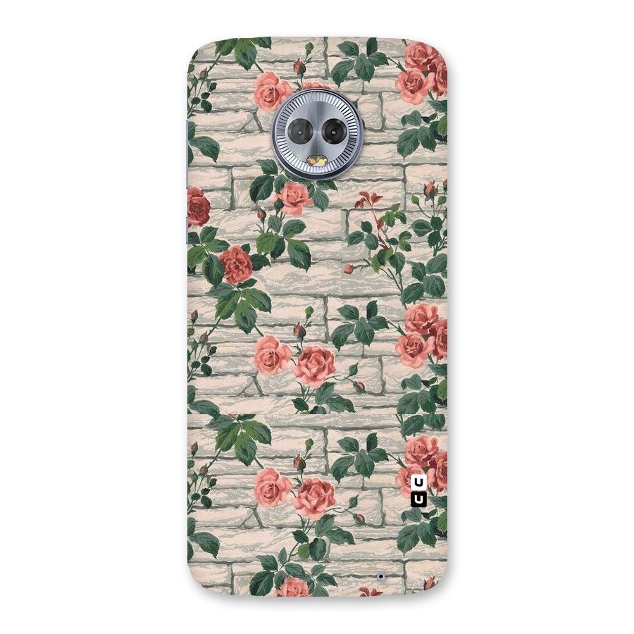 Floral Wall Design Back Case for Moto G6 Plus