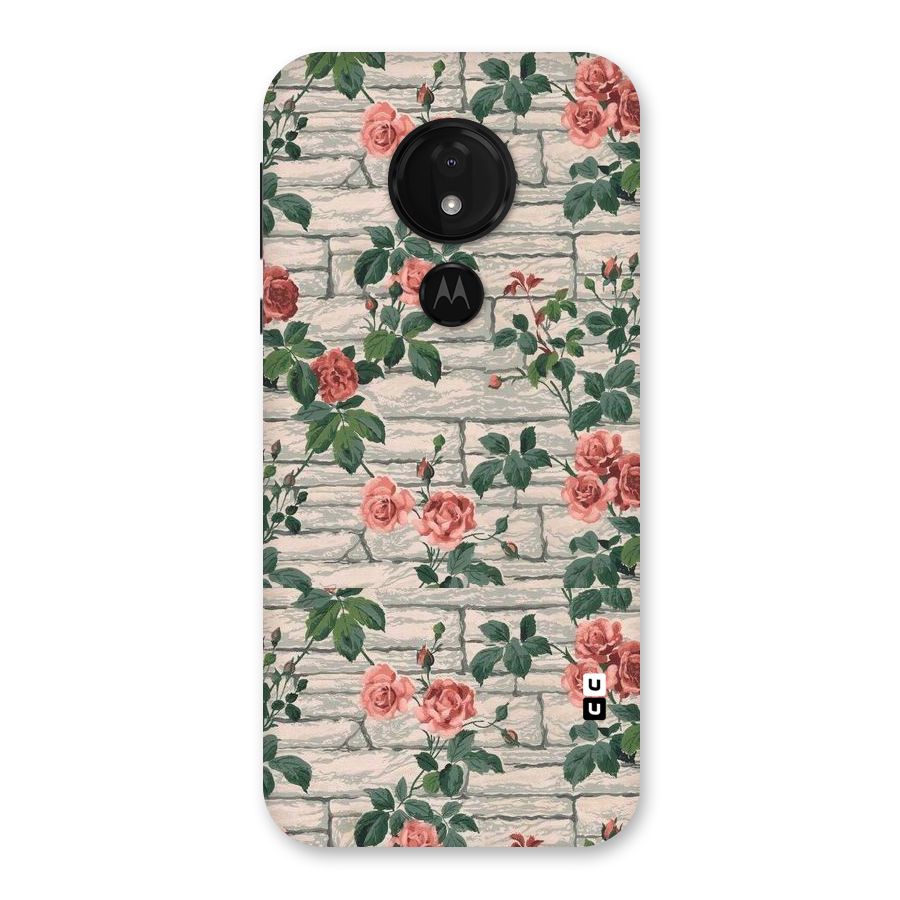Floral Wall Design Back Case for Moto G7 Power