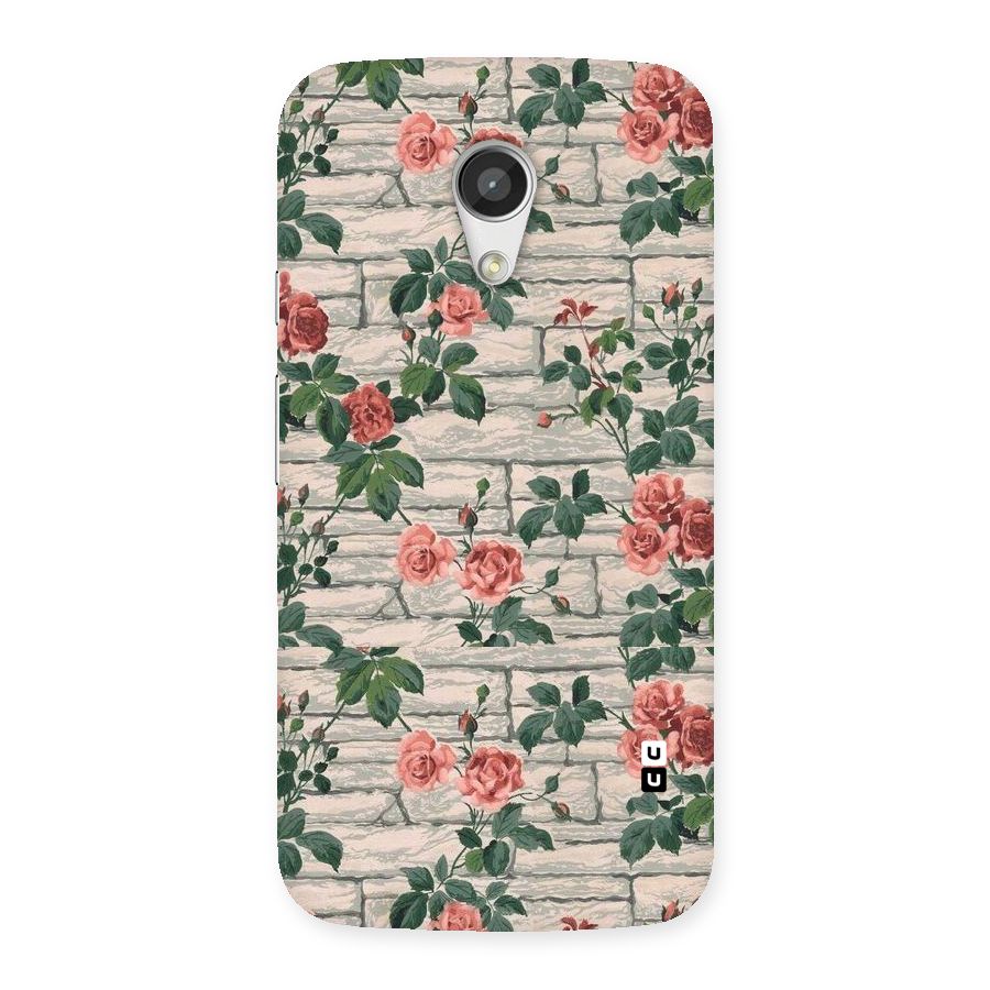 Floral Wall Design Back Case for Moto G 2nd Gen