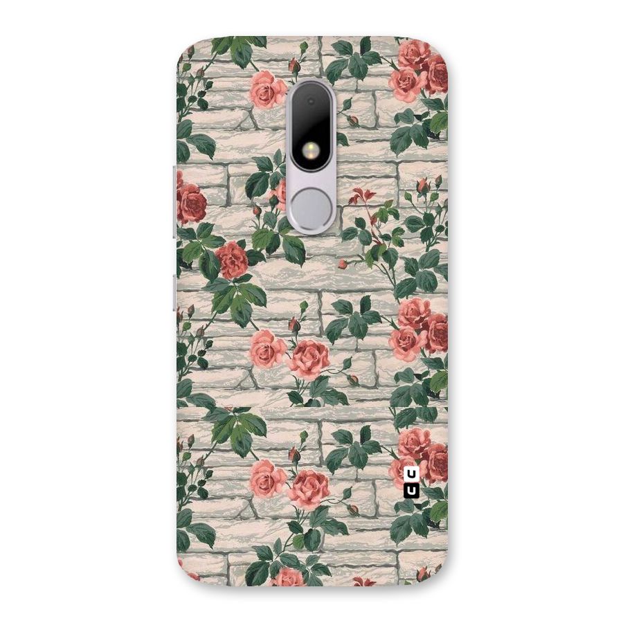 Floral Wall Design Back Case for Moto M