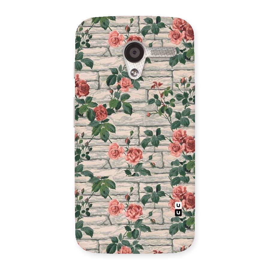 Floral Wall Design Back Case for Moto X
