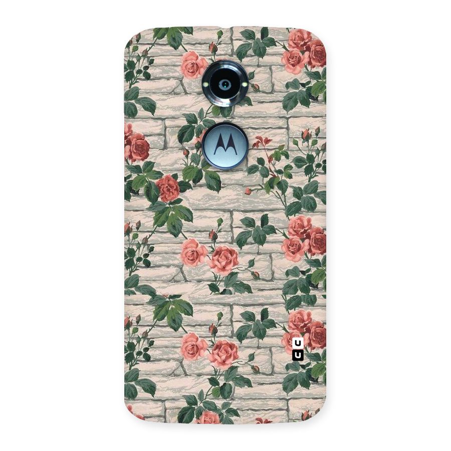 Floral Wall Design Back Case for Moto X 2nd Gen