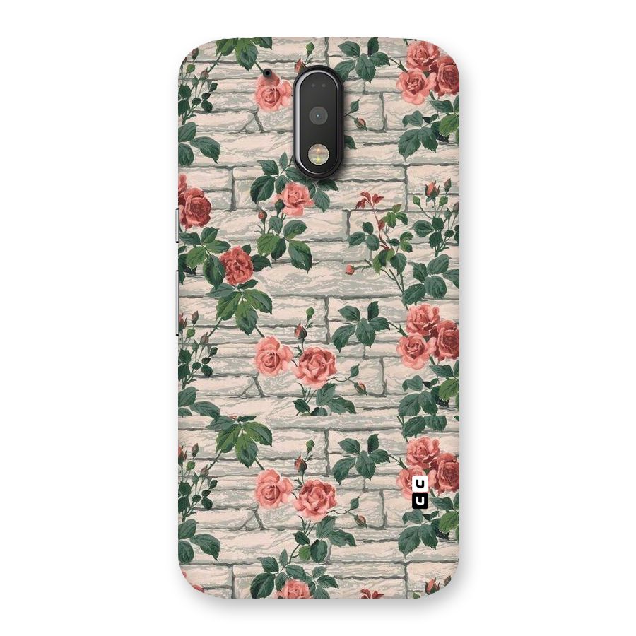 Floral Wall Design Back Case for Motorola Moto G4
