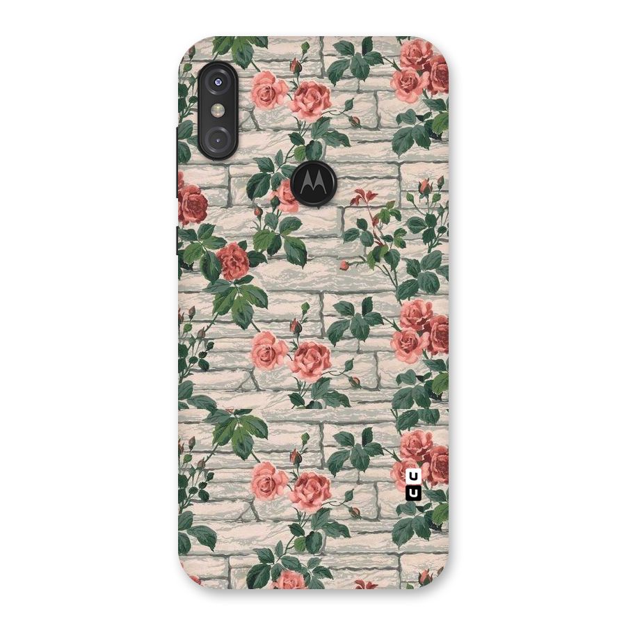 Floral Wall Design Back Case for Motorola One Power