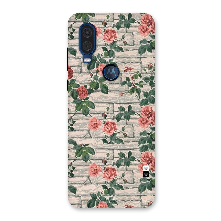 Floral Wall Design Back Case for Motorola One Vision