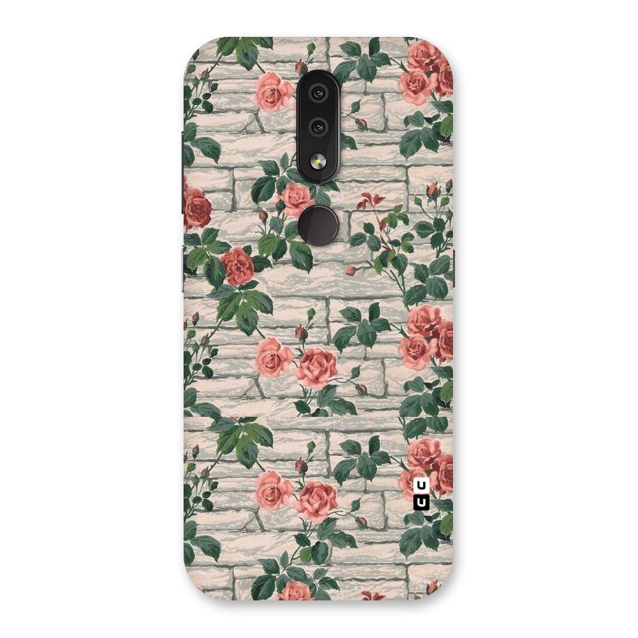 Floral Wall Design Back Case for Nokia 4.2
