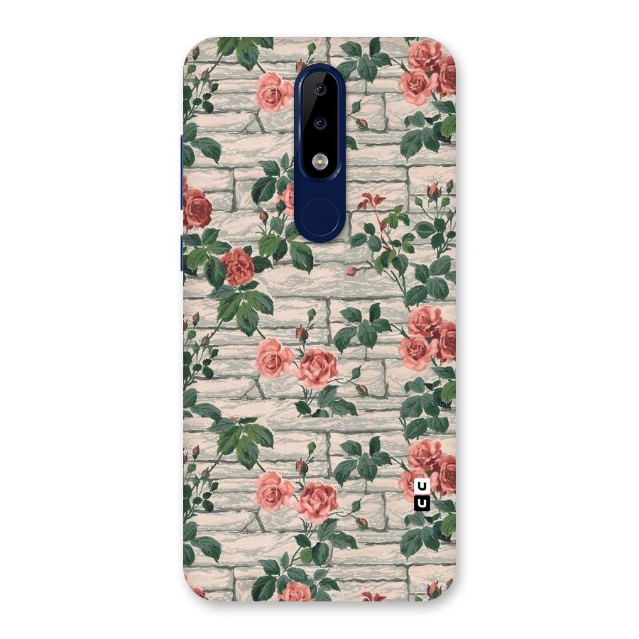 Floral Wall Design Back Case for Nokia 5.1 Plus