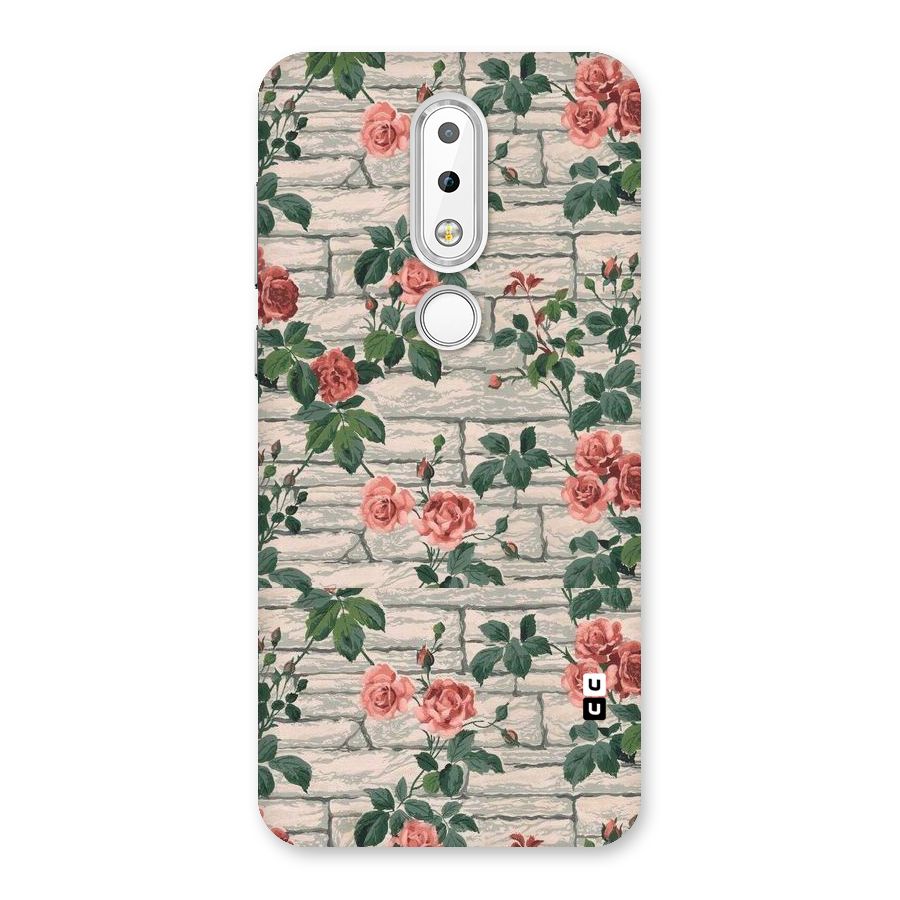 Floral Wall Design Back Case for Nokia 6.1 Plus
