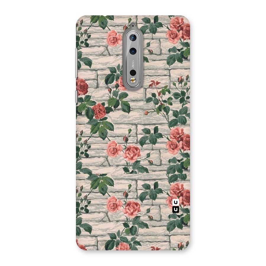 Floral Wall Design Back Case for Nokia 8