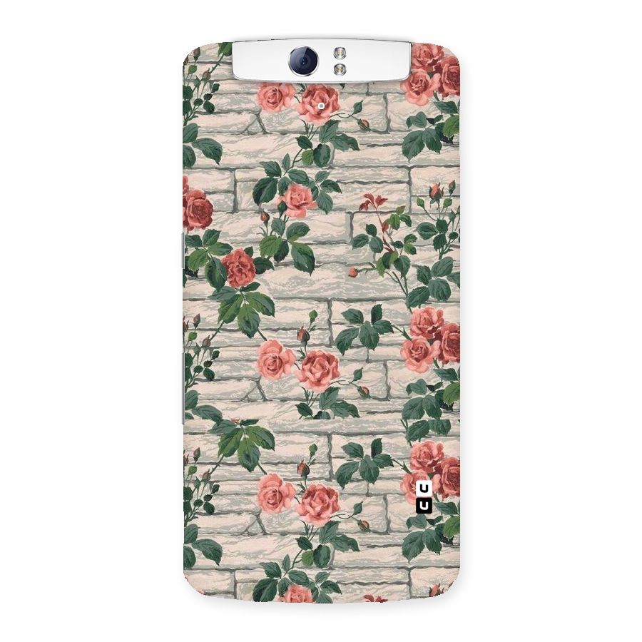 Floral Wall Design Back Case for Oppo N1