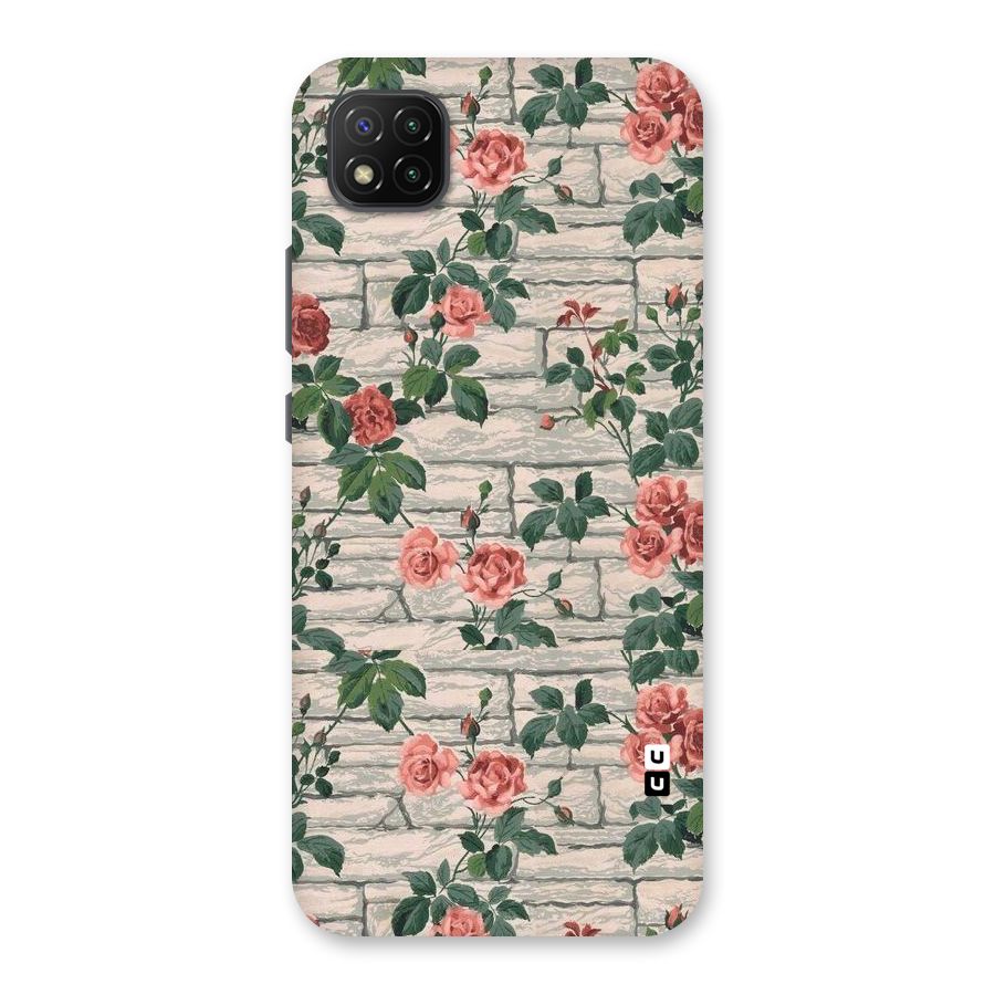 Floral Wall Design Back Case for Poco C3