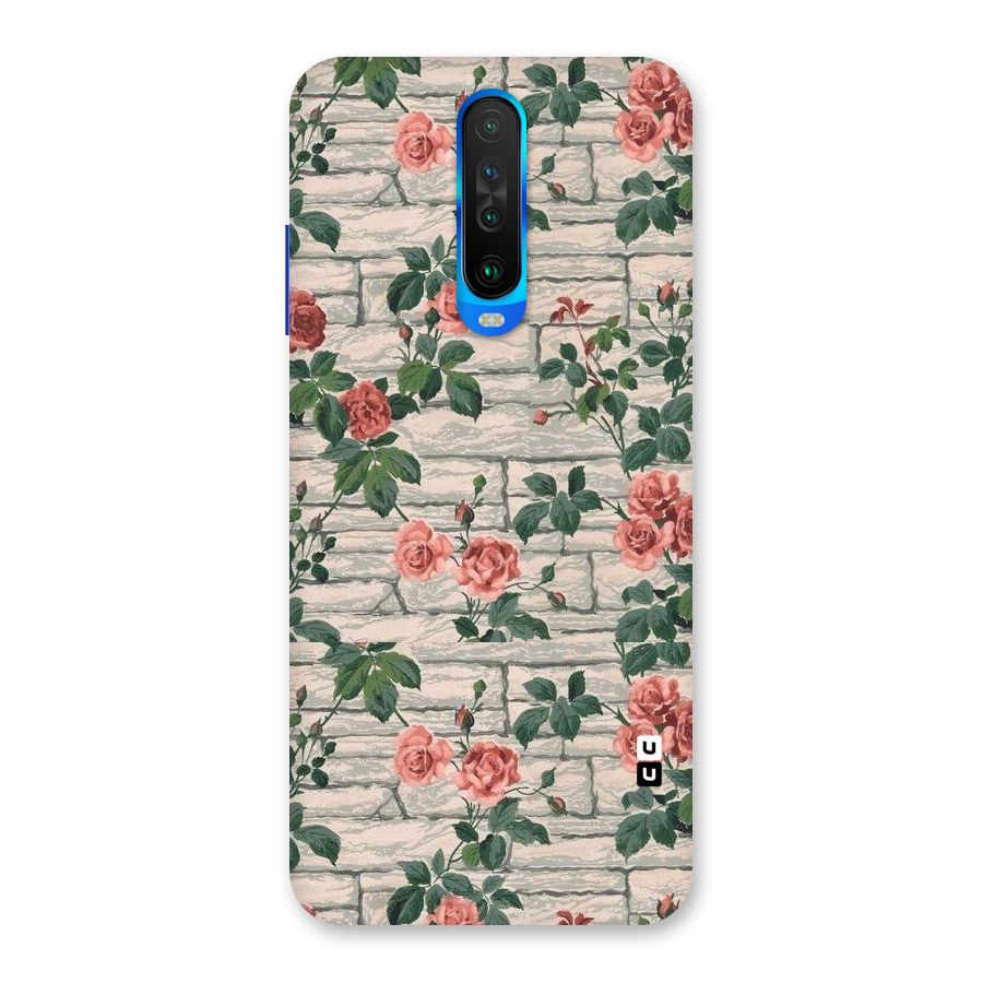 Floral Wall Design Back Case for Poco X2