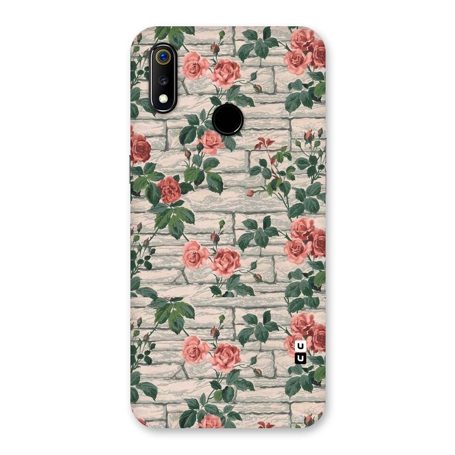 Floral Wall Design Back Case for Realme 3