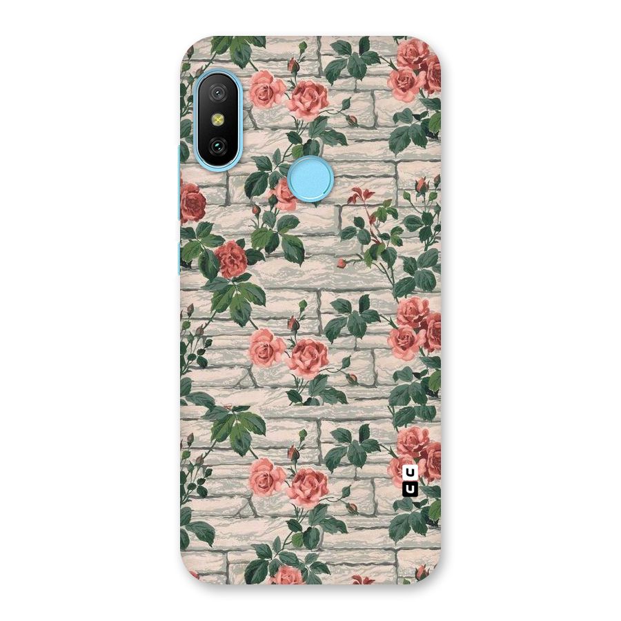 Floral Wall Design Back Case for Redmi 6 Pro