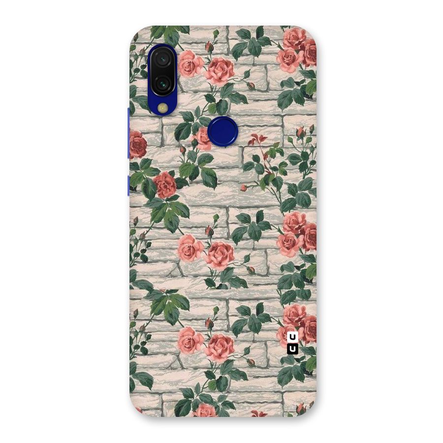 Floral Wall Design Back Case for Redmi 7