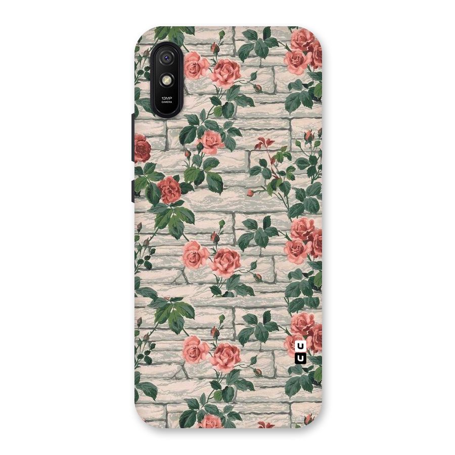 Floral Wall Design Back Case for Redmi 9A
