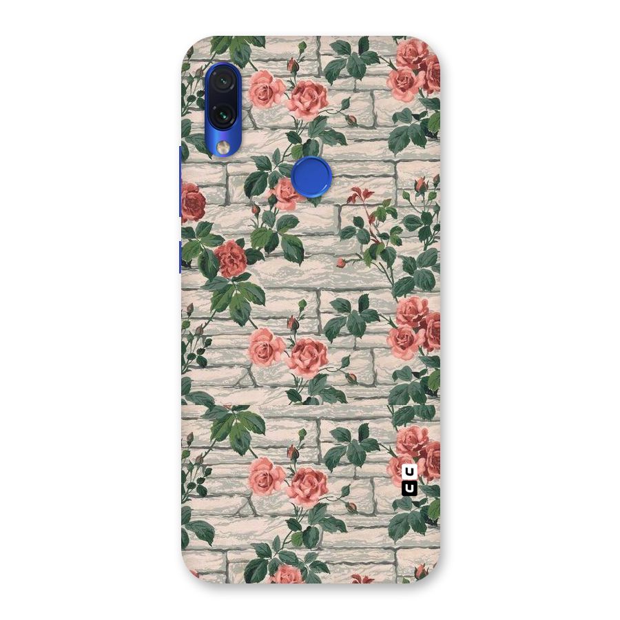 Floral Wall Design Back Case for Redmi Note 7