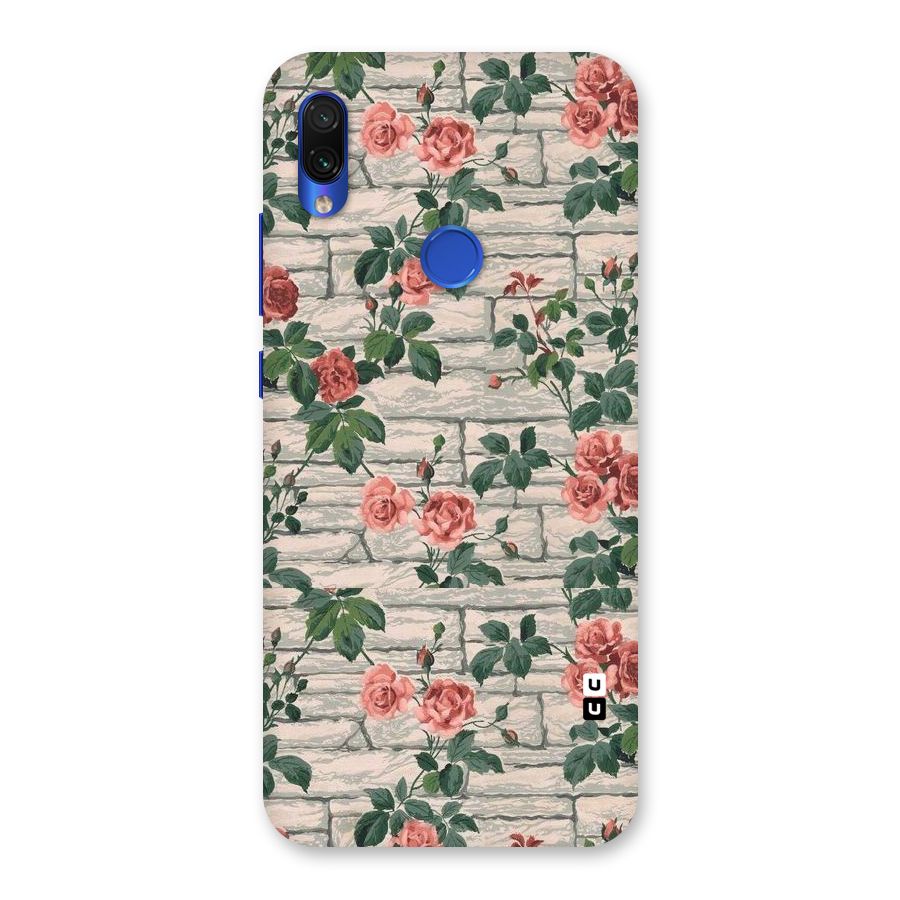 Floral Wall Design Back Case for Redmi Note 7S