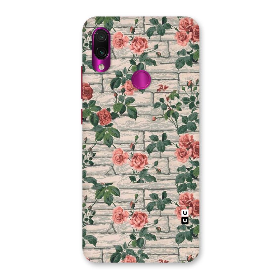 Floral Wall Design Back Case for Redmi Note 7 Pro