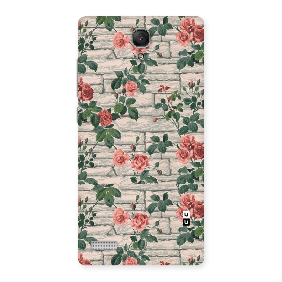 Floral Wall Design Back Case for Redmi Note Prime